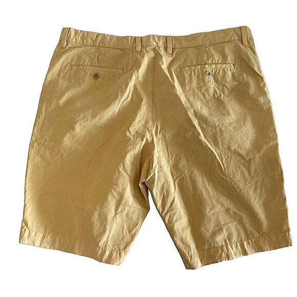 Casuals Roundtree & Yorke Flat Front Chino Shorts 40”x11” Gold - Picture 2 of 11